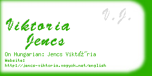 viktoria jencs business card